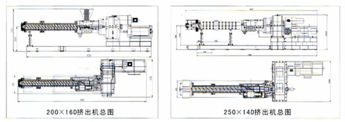 銷釘機(jī)筒冷喂料橡膠擠出機(jī)結(jié)構(gòu)圖